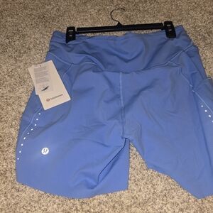 lululemon athletica Women's Light Blue Bike Shorts